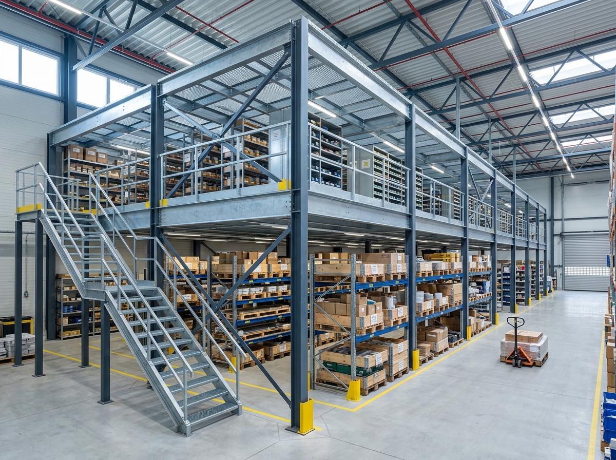 Lantai Mezzanine Pabrik Tekstil